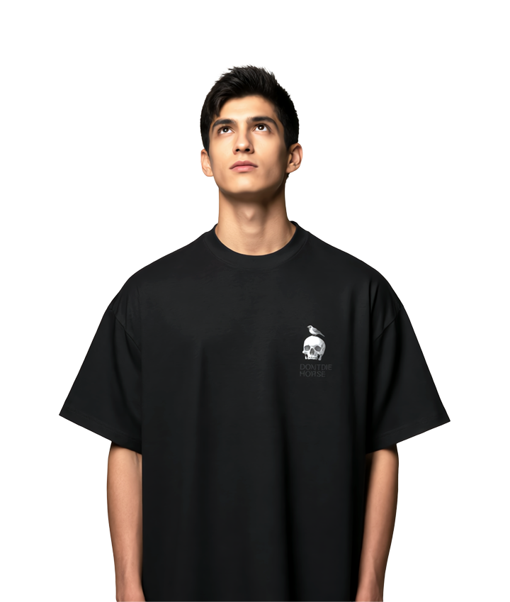 DONTDIE SIGNATURE SKULL  |  PREMIUM BOX TEE