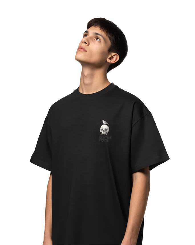 DONTDIE SIGNATURE SKULL  |  PREMIUM BOX TEE